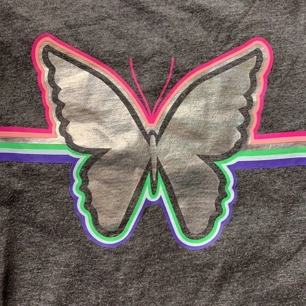 Gap Casual Butterfly Long Sleeve Graphic T-shirt